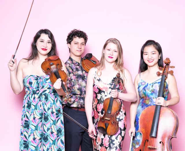 Livia Sohn and Pedja Mužijević with Ayane Kozasa and Gabriel